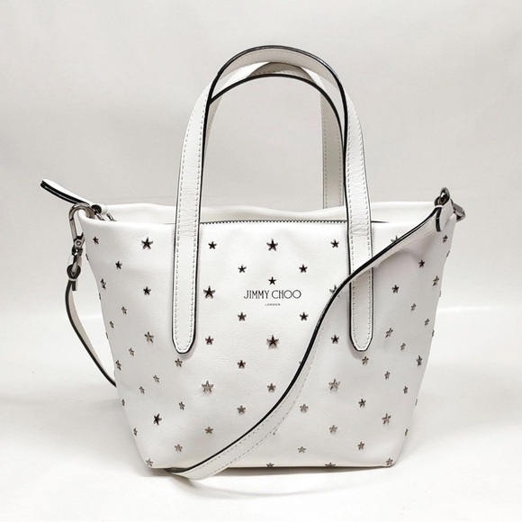 Jimmy Choo Handbags - Jimmy Choo Mini Sara Tote in White